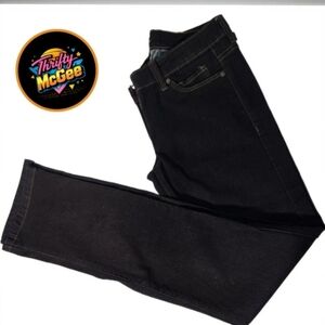 Calvin Klein Jeans Womens Size 2 Dark Wash Skinny Straight Denim Mid Rise Stretc